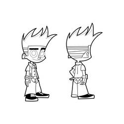 Coloring page: Johnny Test (Cartoons) #35006 - Free Printable Coloring Pages