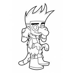 Coloring page: Johnny Test (Cartoons) #35019 - Free Printable Coloring Pages