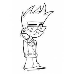 Coloring page: Johnny Test (Cartoons) #35176 - Free Printable Coloring Pages