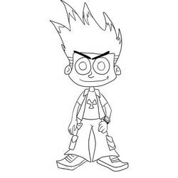 Coloring page: Johnny Test (Cartoons) #35213 - Free Printable Coloring Pages