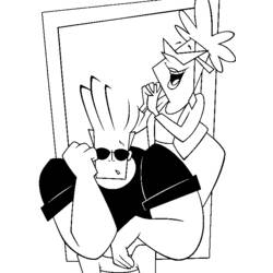 Coloring page: Johny Bravo (Cartoons) #35228 - Free Printable Coloring Pages