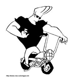Coloring page: Johny Bravo (Cartoons) #35234 - Free Printable Coloring Pages
