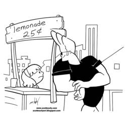 Coloring page: Johny Bravo (Cartoons) #35240 - Free Printable Coloring Pages