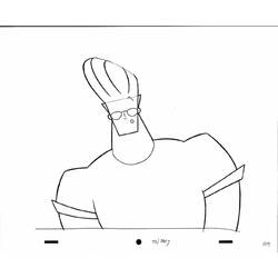 Coloring page: Johny Bravo (Cartoons) #35319 - Free Printable Coloring Pages