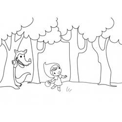 Coloring pages: Little Red Riding Hood - Free Printable Coloring Pages