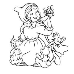 Coloring page: Little Red Riding Hood (Cartoons) #49235 - Free Printable Coloring Pages