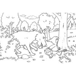 Coloring page: Little Red Riding Hood (Cartoons) #49320 - Free Printable Coloring Pages