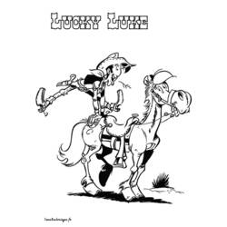 Coloring page: Lucky Luke (Cartoons) #25541 - Free Printable Coloring Pages