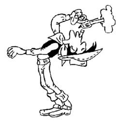 Coloring page: Lucky Luke (Cartoons) #25598 - Free Printable Coloring Pages