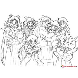 Coloring page: Mangas (Cartoons) #42770 - Free Printable Coloring Pages