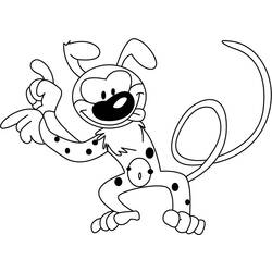 Coloring pages: Marsupilami - Free Printable Coloring Pages