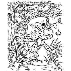 Coloring page: Marsupilami (Cartoons) #50124 - Free Printable Coloring Pages