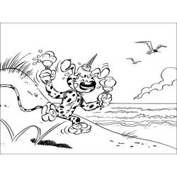 Coloring page: Marsupilami (Cartoons) #50151 - Free Printable Coloring Pages
