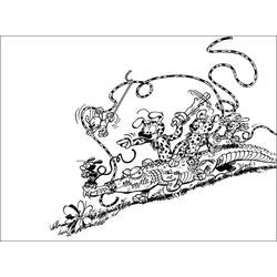 Coloring page: Marsupilami (Cartoons) #50158 - Free Printable Coloring Pages