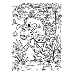 Coloring page: Marsupilami (Cartoons) #50170 - Free Printable Coloring Pages