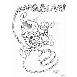 Coloring page: Marsupilami (Cartoons) #50207 - Free Printable Coloring Pages