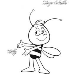 Coloring page: Maya the bee (Cartoons) #28233 - Free Printable Coloring Pages