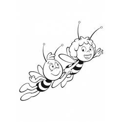 Coloring page: Maya the bee (Cartoons) #28234 - Free Printable Coloring Pages