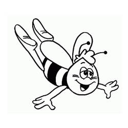 Coloring page: Maya the bee (Cartoons) #28235 - Free Printable Coloring Pages