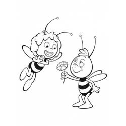 Coloring page: Maya the bee (Cartoons) #28248 - Free Printable Coloring Pages