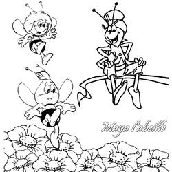 Coloring page: Maya the bee (Cartoons) #28255 - Free Printable Coloring Pages