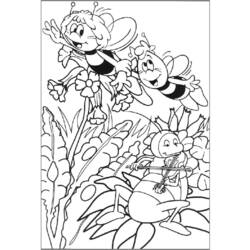 Coloring page: Maya the bee (Cartoons) #28295 - Free Printable Coloring Pages