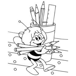 Coloring page: Maya the bee (Cartoons) #28303 - Free Printable Coloring Pages