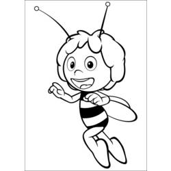 Coloring page: Maya the bee (Cartoons) #28318 - Free Printable Coloring Pages