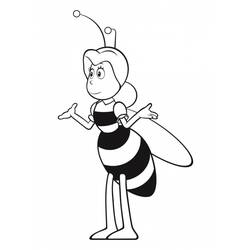 Coloring page: Maya the bee (Cartoons) #28328 - Free Printable Coloring Pages
