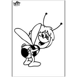 Coloring page: Maya the bee (Cartoons) #28349 - Free Printable Coloring Pages