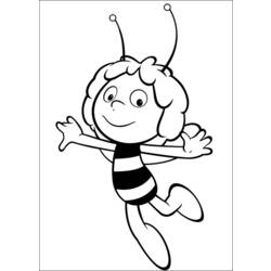 Coloring page: Maya the bee (Cartoons) #28350 - Free Printable Coloring Pages