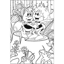 Coloring page: Maya the bee (Cartoons) #28355 - Free Printable Coloring Pages