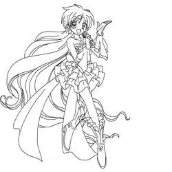 Coloring page: Mermaid Melody: Pichi Pichi Pitch (Cartoons) #53655 - Free Printable Coloring Pages
