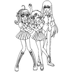 Coloring page: Mermaid Melody: Pichi Pichi Pitch (Cartoons) #53664 - Free Printable Coloring Pages