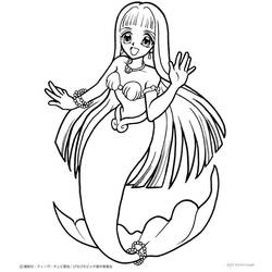 Coloring page: Mermaid Melody: Pichi Pichi Pitch (Cartoons) #53685 - Free Printable Coloring Pages