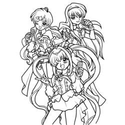 Coloring page: Mermaid Melody: Pichi Pichi Pitch (Cartoons) #53707 - Free Printable Coloring Pages