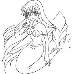 Coloring page: Mermaid Melody: Pichi Pichi Pitch (Cartoons) #53740 - Free Printable Coloring Pages
