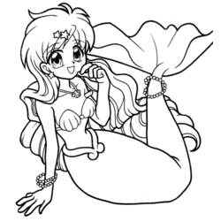 Coloring page: Mermaid Melody: Pichi Pichi Pitch (Cartoons) #53776 - Free Printable Coloring Pages