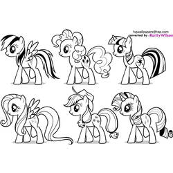 Coloring page: My Little Pony (Cartoons) #41872 - Free Printable Coloring Pages