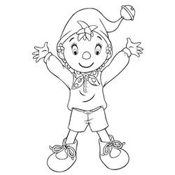 Coloring page: Noddy (Cartoons) #44585 - Free Printable Coloring Pages