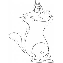 Coloring page: Oggy and the Cockroaches (Cartoons) #37870 - Free Printable Coloring Pages