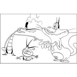 Coloring page: Oggy and the Cockroaches (Cartoons) #37873 - Free Printable Coloring Pages