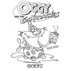 Coloring page: Oggy and the Cockroaches (Cartoons) #37991 - Free Printable Coloring Pages
