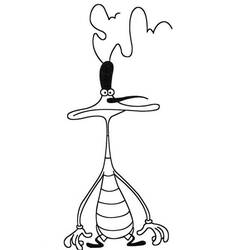 Coloring page: Oggy and the Cockroaches (Cartoons) #37992 - Free Printable Coloring Pages