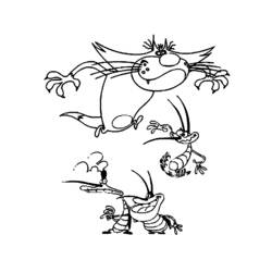Coloring page: Oggy and the Cockroaches (Cartoons) #38006 - Free Printable Coloring Pages