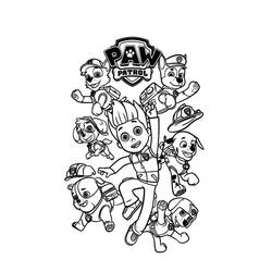 Coloring page: Paw Patrol (Cartoons) #44259 - Free Printable Coloring Pages