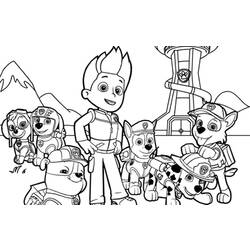 Coloring page: Paw Patrol (Cartoons) #44325 - Free Printable Coloring Pages