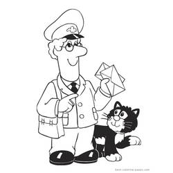 Coloring page: Postman Pat (Cartoons) #49486 - Free Printable Coloring Pages