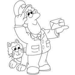 Coloring page: Postman Pat (Cartoons) #49566 - Free Printable Coloring Pages
