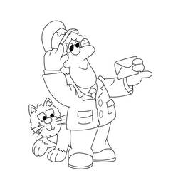 Coloring page: Postman Pat (Cartoons) #49582 - Free Printable Coloring Pages